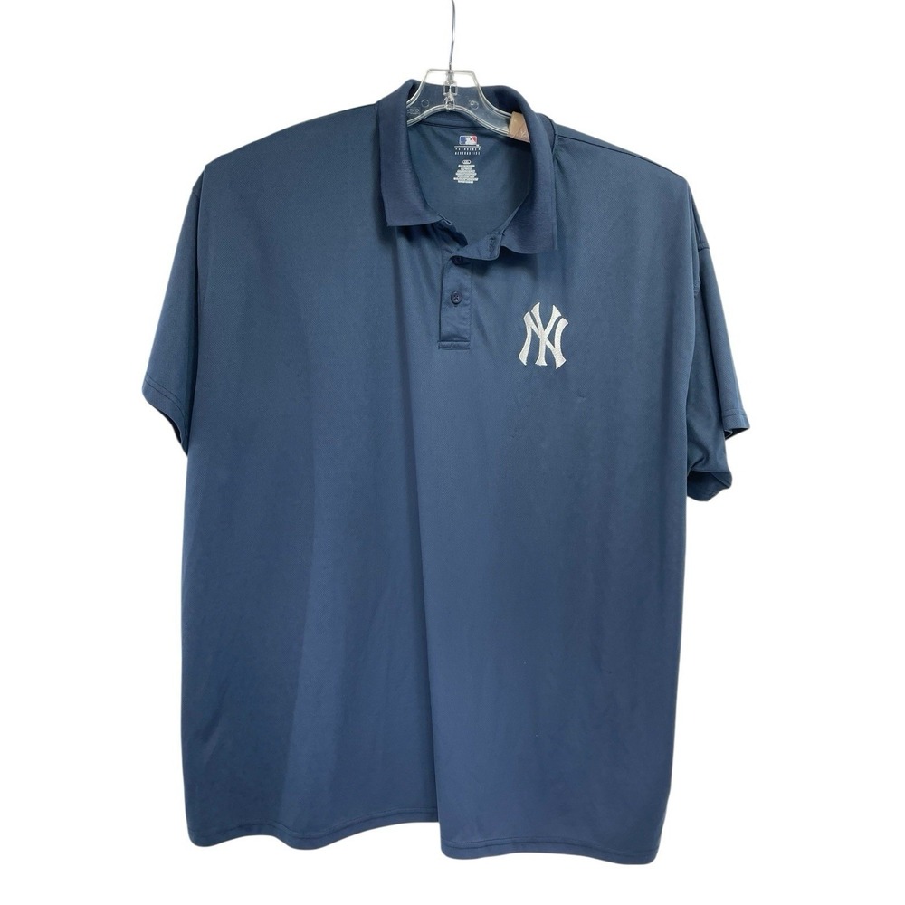 New York Yankees /General Merchandise Sz 5XL Blue Golf Polo Shirt (H37)